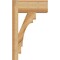 Ekena Millwork Merced Block Rough Sawn Outlooker, Western Red Cedar, 6"W x 12"D x 20"H OUT06X12X20MRC05RWR - alternate 3